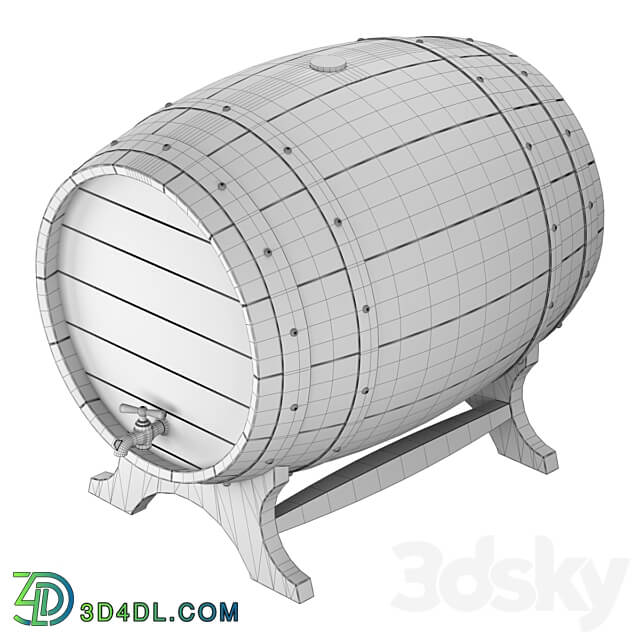 Barrel Miscellaneous 3D Models 3DSKY