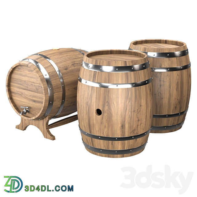 Barrel Miscellaneous 3D Models 3DSKY