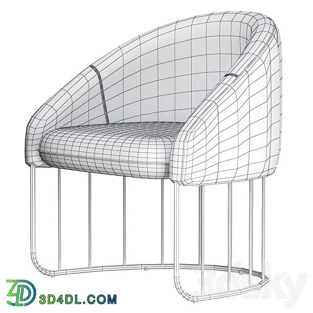 Tonella lounge chair 3D Models 3DSKY