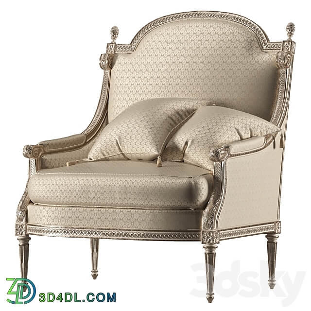 kosovart louis armchair 3D Models 3DSKY