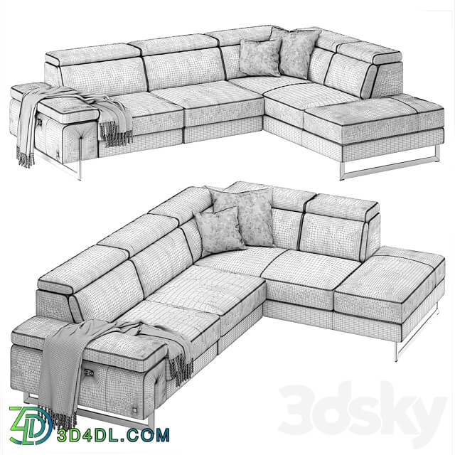 Egoitaliano CANDICE corner sofa 3D Models