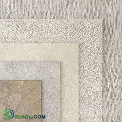 Natural stone set 05 3D Models 