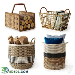 Baskets Set 10 3D Models 