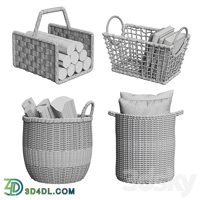 Baskets Set 10 3D Models