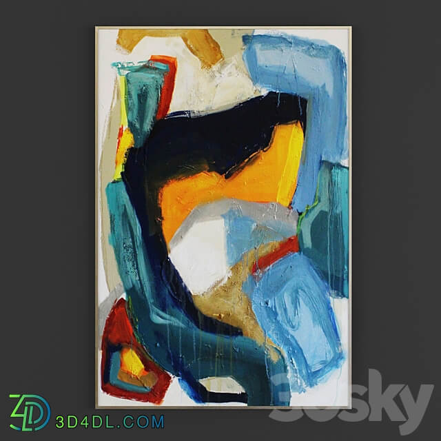 Collection of paintings N301 3D Models