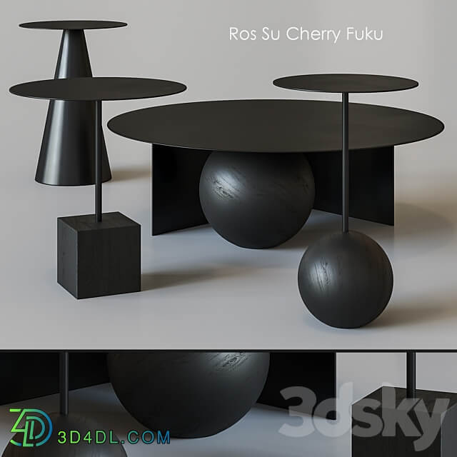 Ros Su Cherry Fuku SALAK coffee table 3D Models