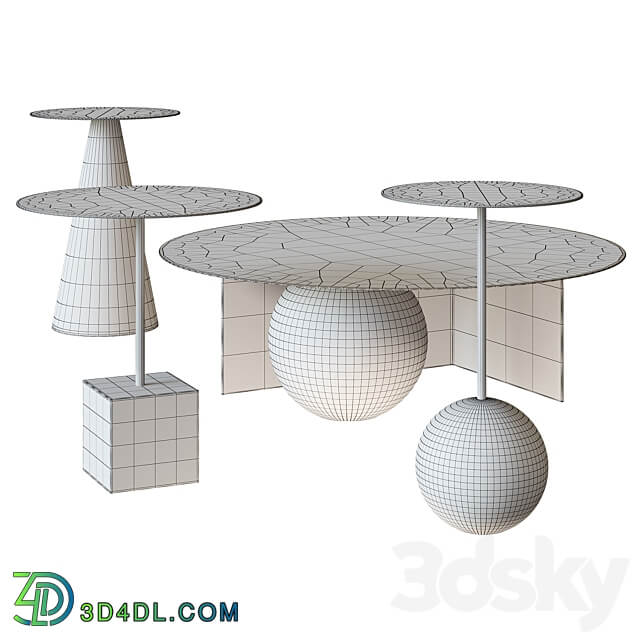 Ros Su Cherry Fuku SALAK coffee table 3D Models