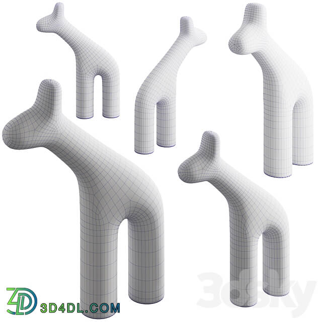 099 Plust RAFFA Polyethylene sculptures 3D Models