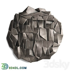 metal origami wall panel 3D Models 