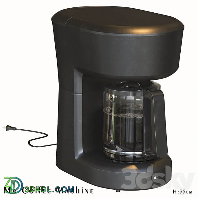 Set of Mr Coffee Machine 3D Models