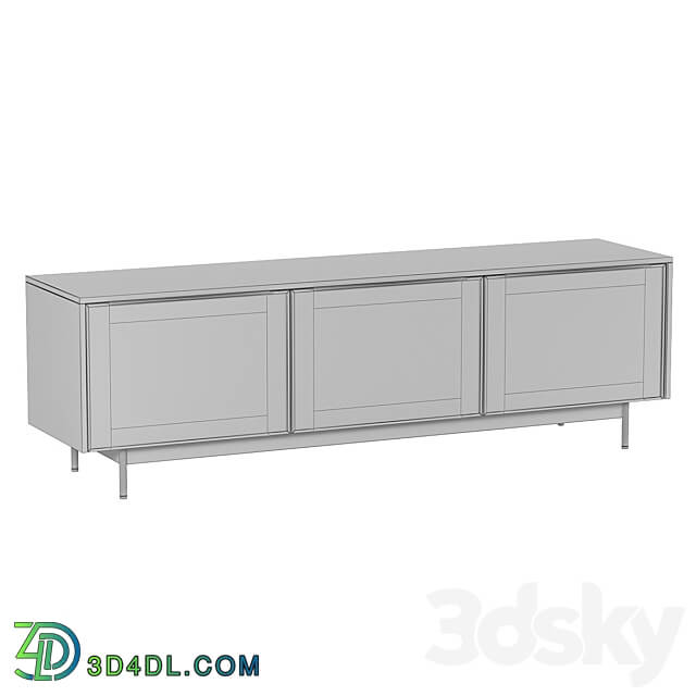 TV cabinet with doors RANNÄS IKEA Sideboard Chest of drawer 3D Models