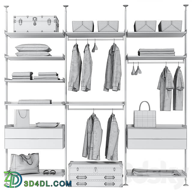 Rimadesio Zenit Wardrobe Display cabinets 3D Models