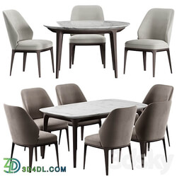 Emma Chair Play Table Dining Set Table Chair 3D Models 