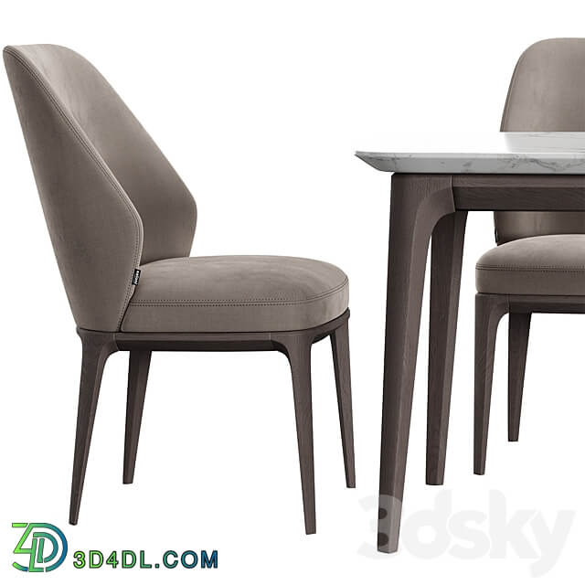 Emma Chair Play Table Dining Set Table Chair 3D Models