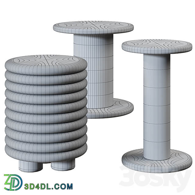 Hondrum Rialto coffee table Corner Design 3D Models