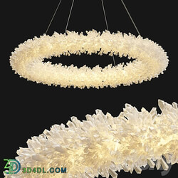 Rh Geode Quartz Chandelier Pendant light 3D Models 