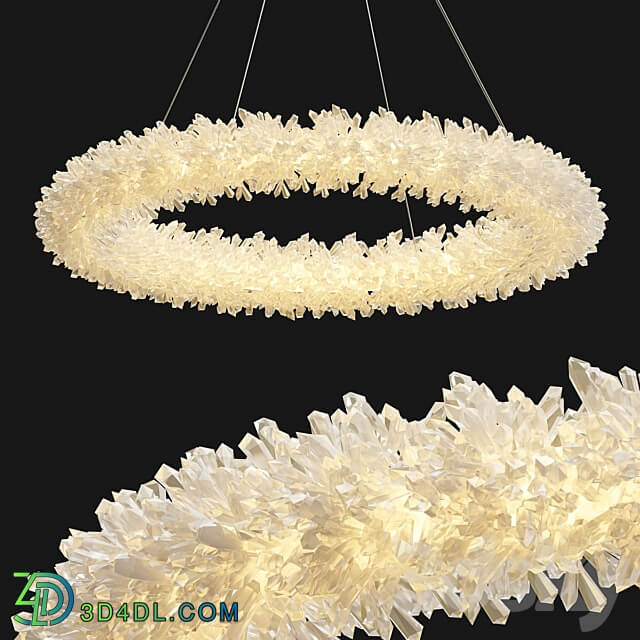 Rh Geode Quartz Chandelier Pendant light 3D Models