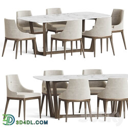 Dining Set 170 Table Chair 3D Models 