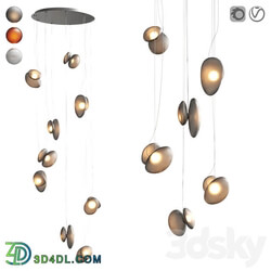 AND Pebble series chandelier Cluster Pendant light 3D Models 