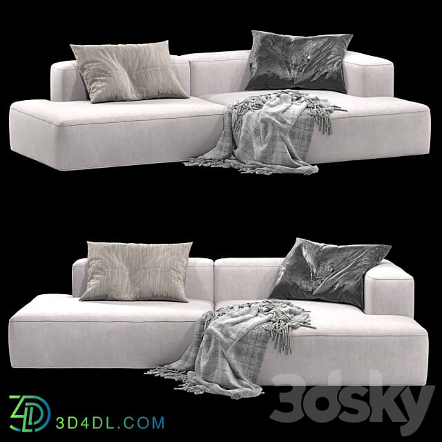 Soft modular sofa from the furniture factory Volga 3D Models