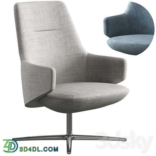 Lounge armchair LD Seating Melody ML L 3D Models