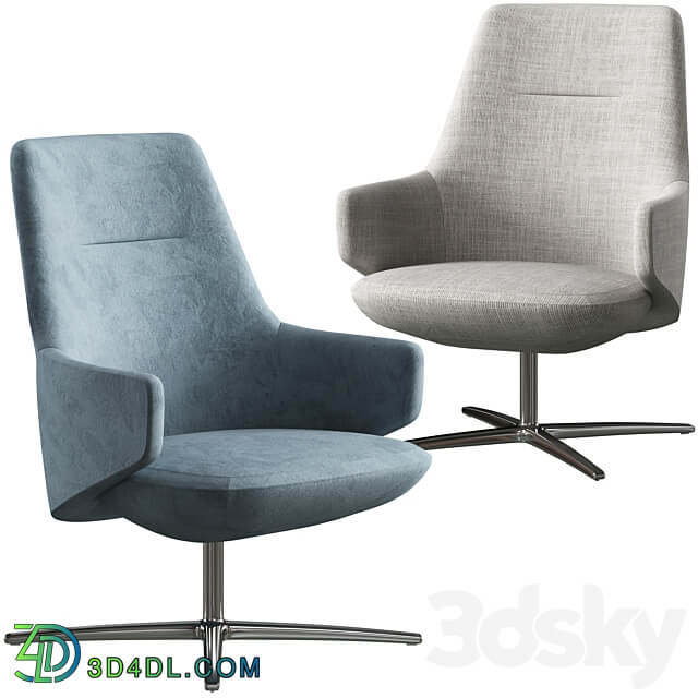 Lounge armchair LD Seating Melody ML L 3D Models