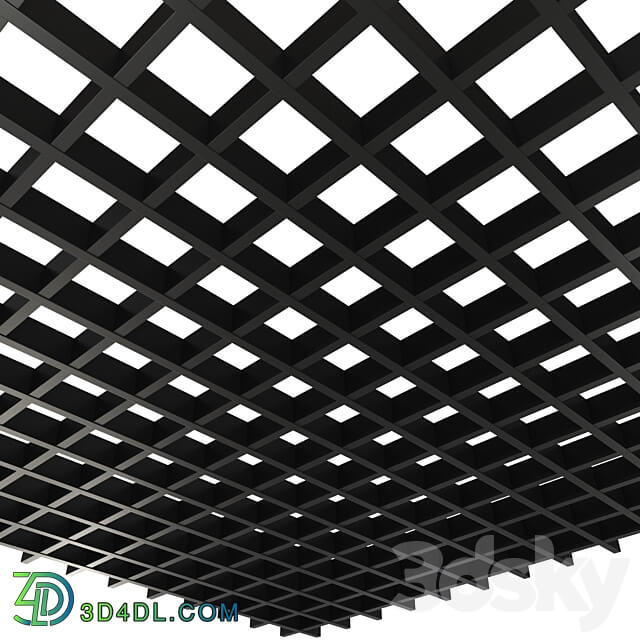 Collection of slatted ceilings Grilyato 3D Models