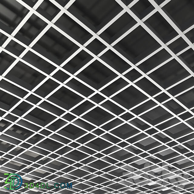 Collection of slatted ceilings Grilyato 3D Models