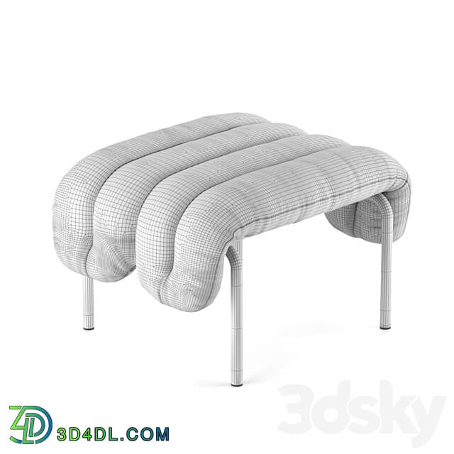 Hem. Puffy Ottoman. 3D Models