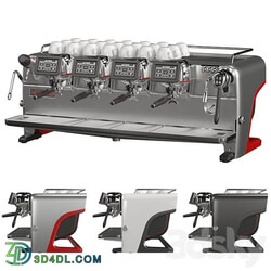 Coffee machine for coffee shop La Cimbali M200 3D Models 