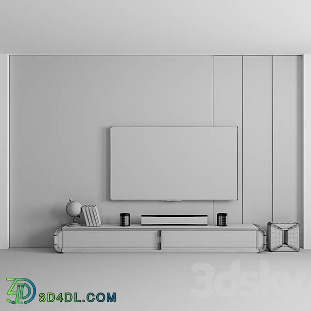 TV Console Light 3D Models