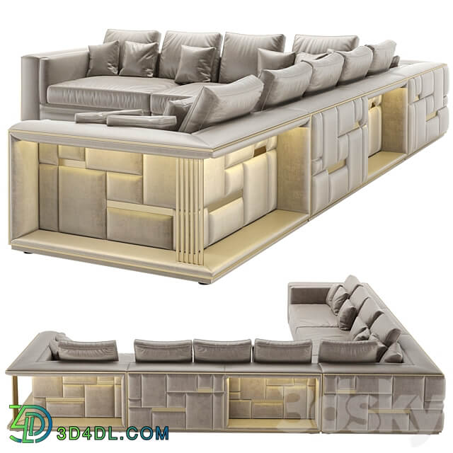 Visionnaire Babylon Rack sofa 3D Models