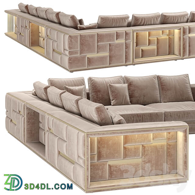 Visionnaire Babylon Rack sofa 3D Models