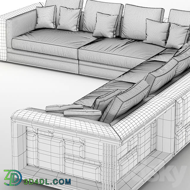 Visionnaire Babylon Rack sofa 3D Models