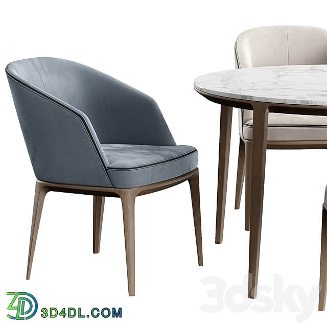 Pace Loom Chair L Table Table Chair 3D Models