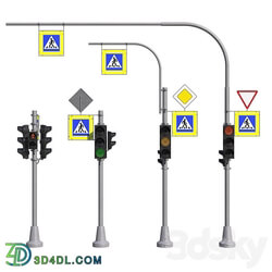 Traffic lights 3D Models 