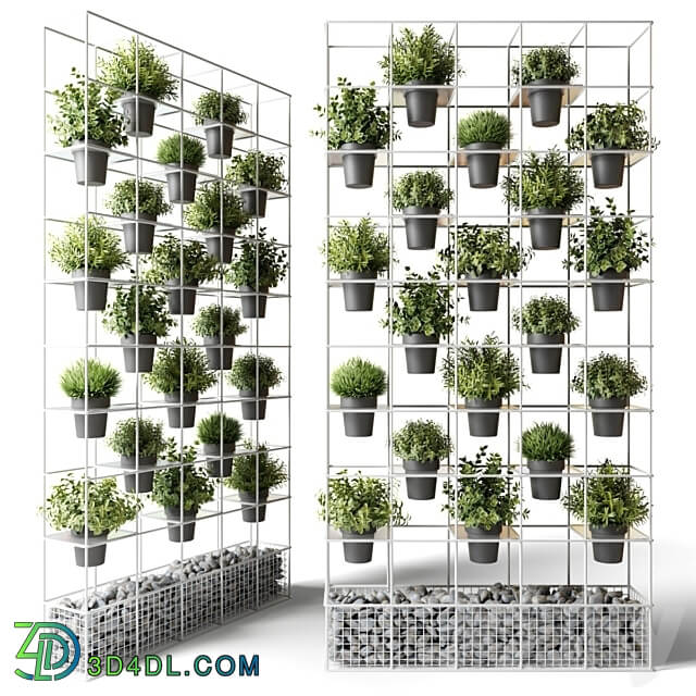 Vertical garden for potted plants Fitowall 3D Models