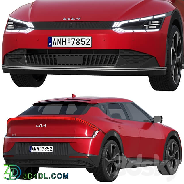 Kia EV6 AIR 2022 3D Models