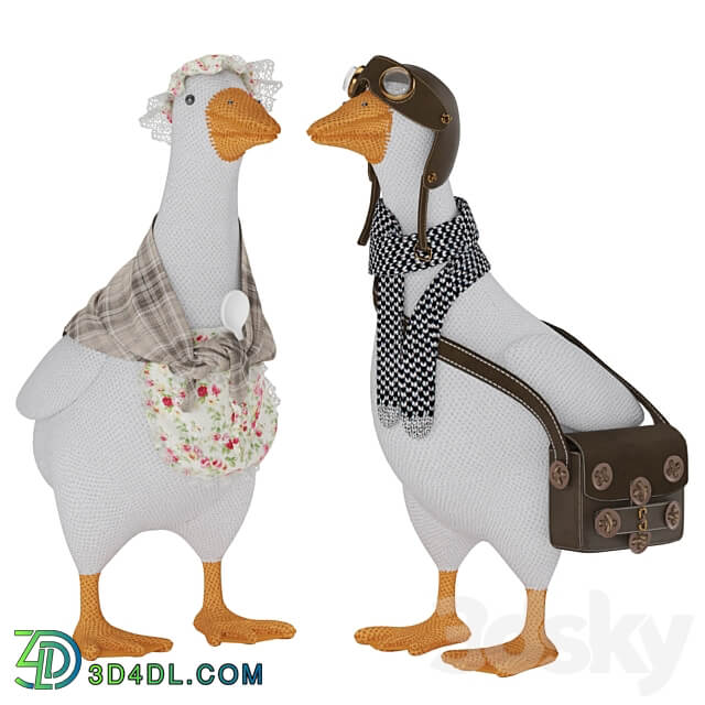 Knitted Geese 3D Models