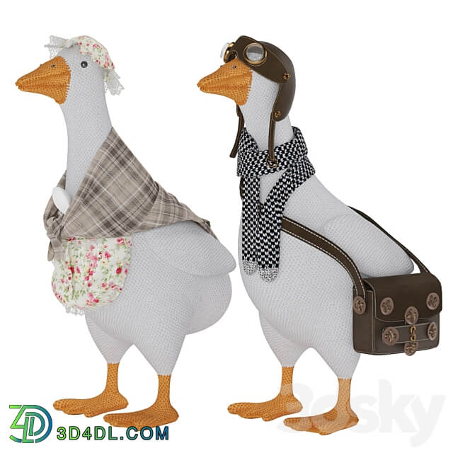 Knitted Geese 3D Models