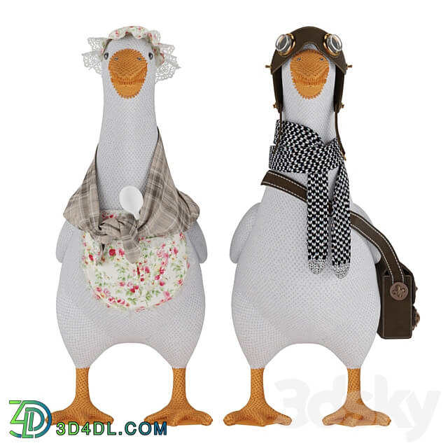Knitted Geese 3D Models
