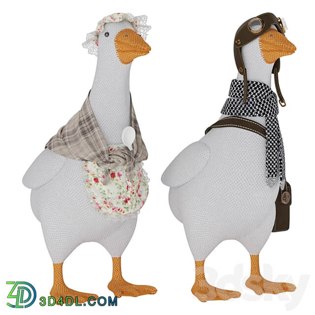 Knitted Geese 3D Models