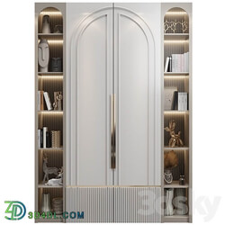 Neoclassical wardrobe 04 Wardrobe Display cabinets 3D Models 