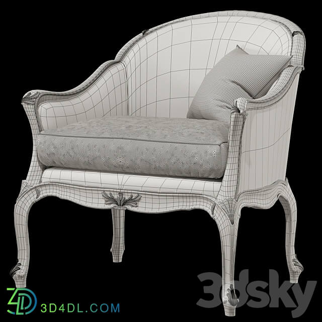 Roberto giovannini armchair art 1225 3D Models