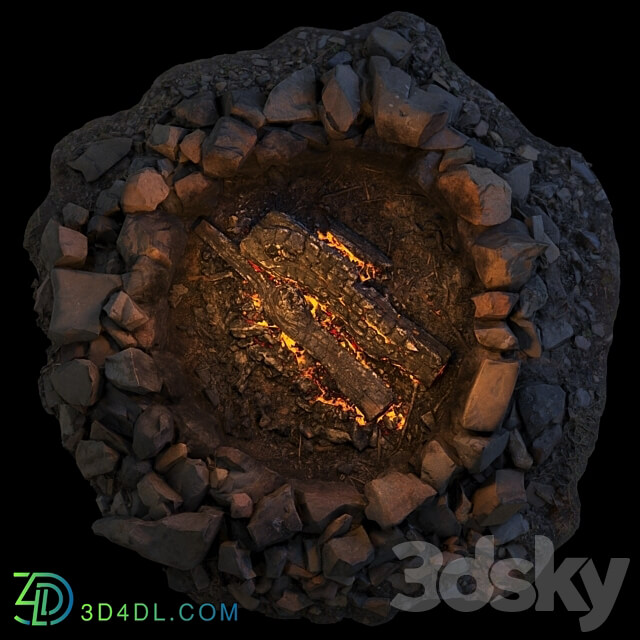 Campfire 01 Other 3D Models