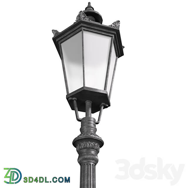 Classic street Outdoor landscape light Lamp Lantern 3D Models