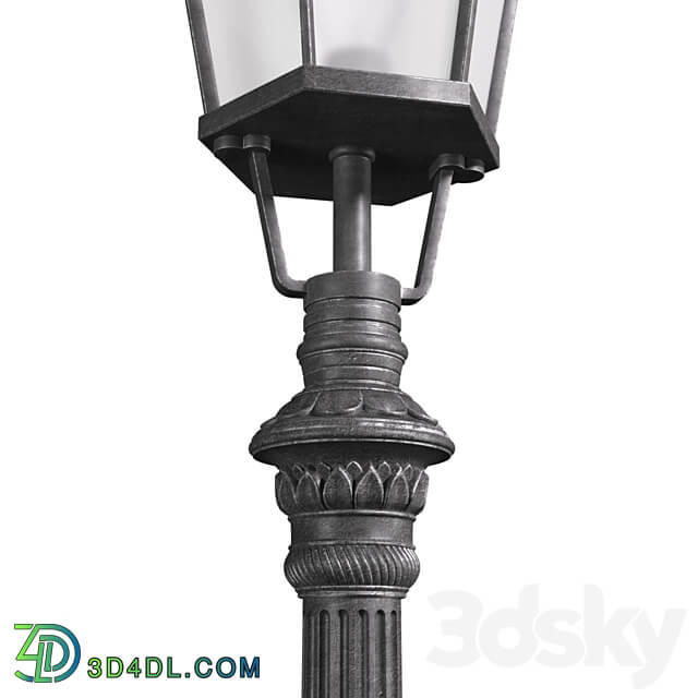 Classic street Outdoor landscape light Lamp Lantern 3D Models