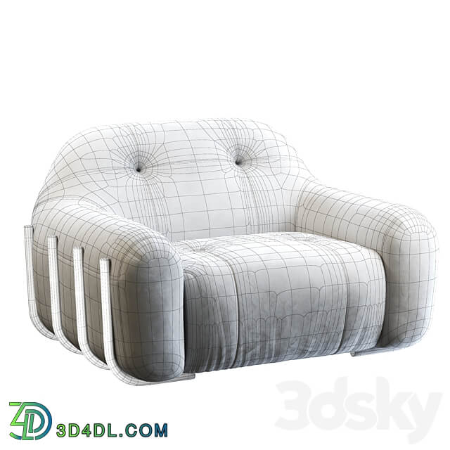 Brace Leather Chair 3D Models