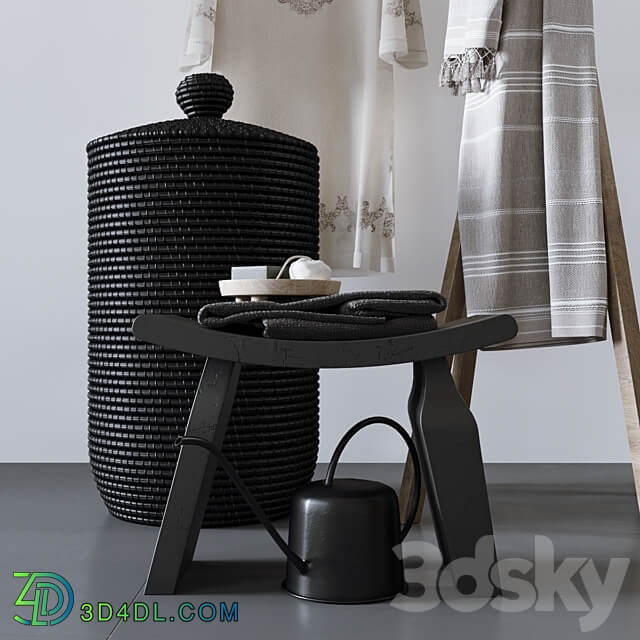 La Redoute decorative bathroom set 3D Models