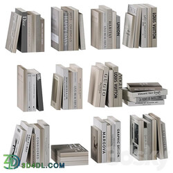 Decorative books 3D Models 